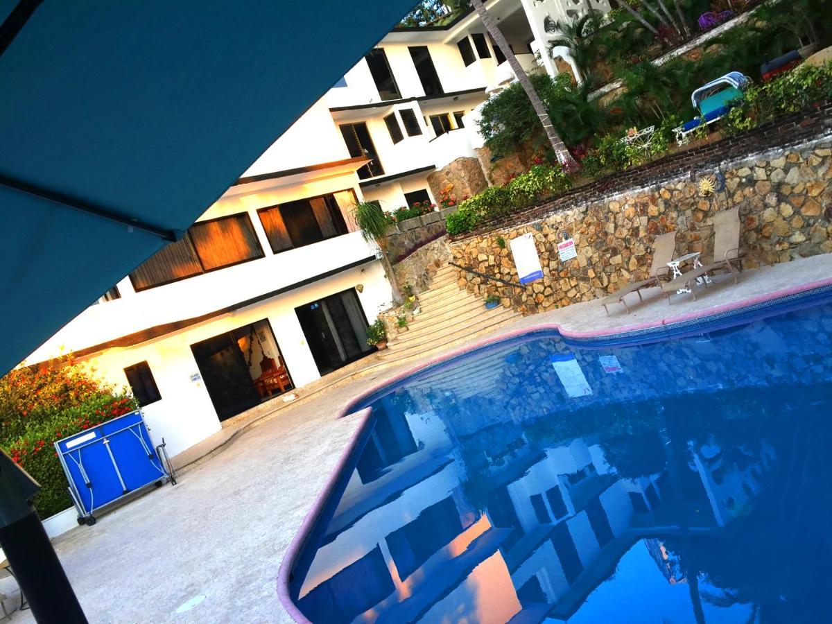 Palmitas Acogedor Departamento Nivel Piscina Gigante Jardines * Acapulco