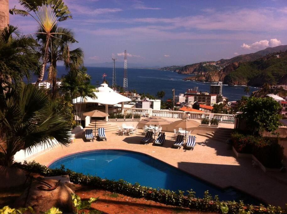 Palmitas Acogedor Departamento Nivel Piscina Gigante Jardines * Acapulco
