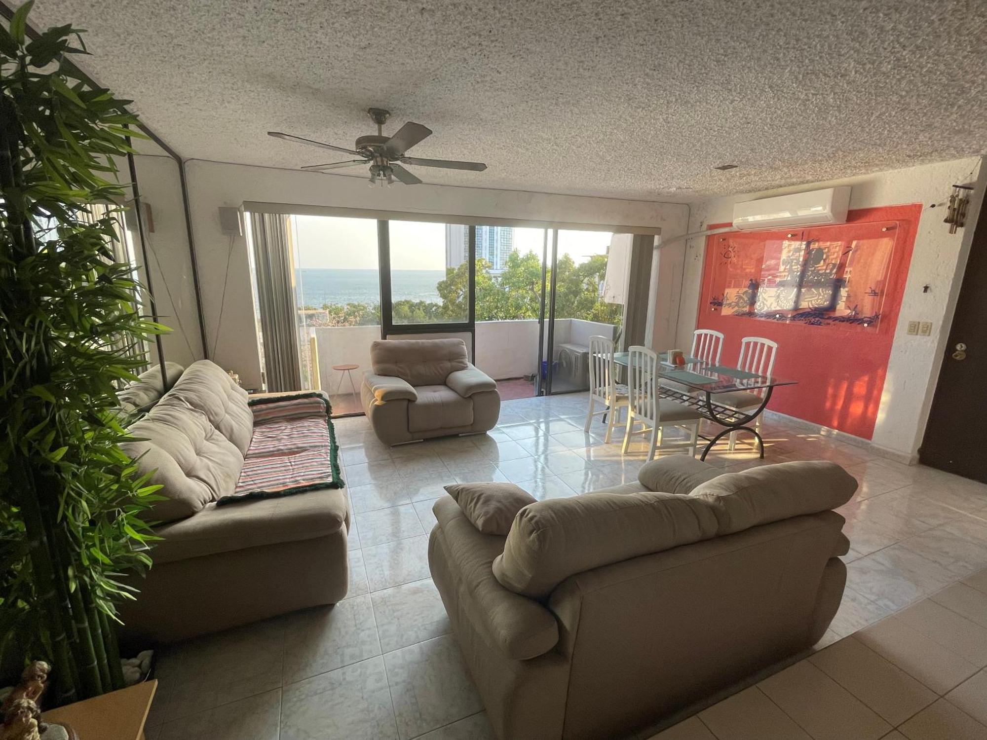 Apartamento Roca Sola, Costera Departamento Privado Con Vista Al Mar, Alberca, Terraza Y Aire Acondicionado Acapulco