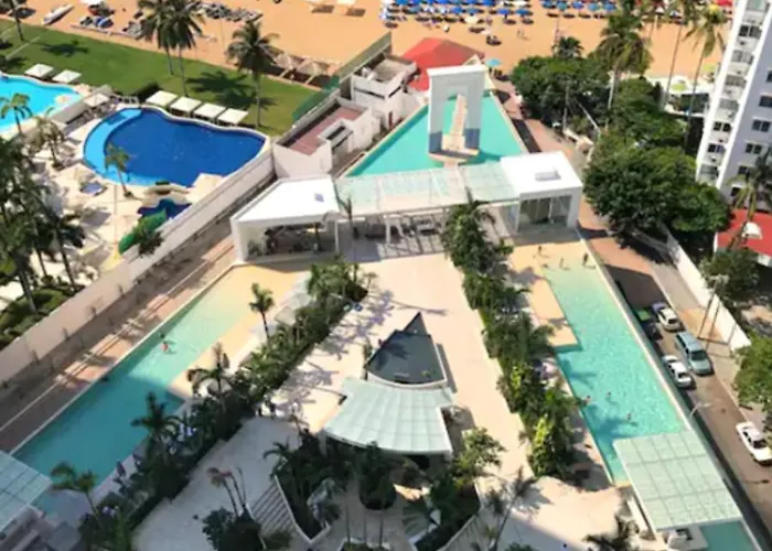 Apartamento Con Piscina Frente Al Mar En Acapulco